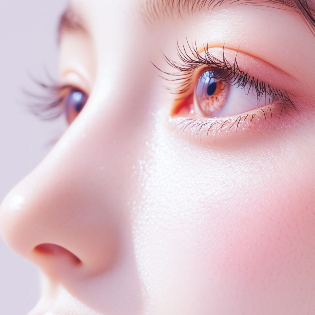 二重のラインが綺麗な女性の目元